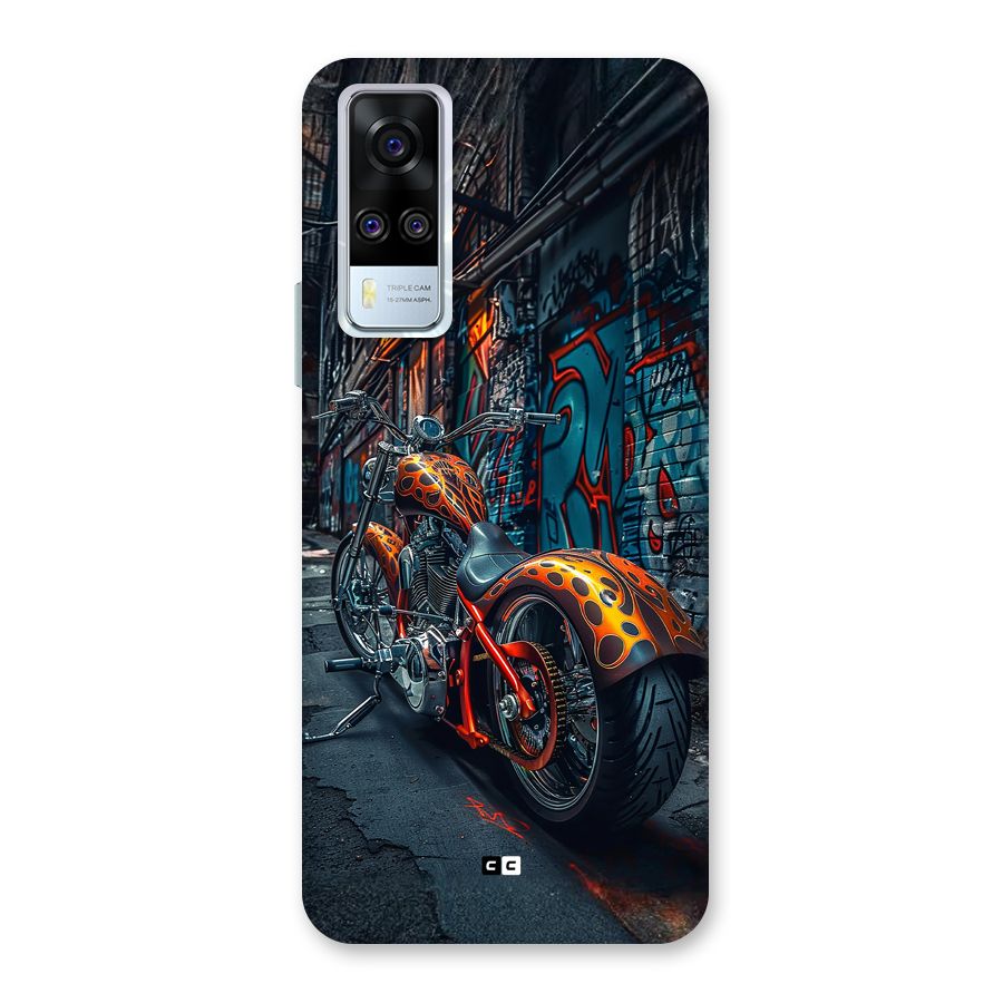Orange Fatbike Back Case for Vivo Y31