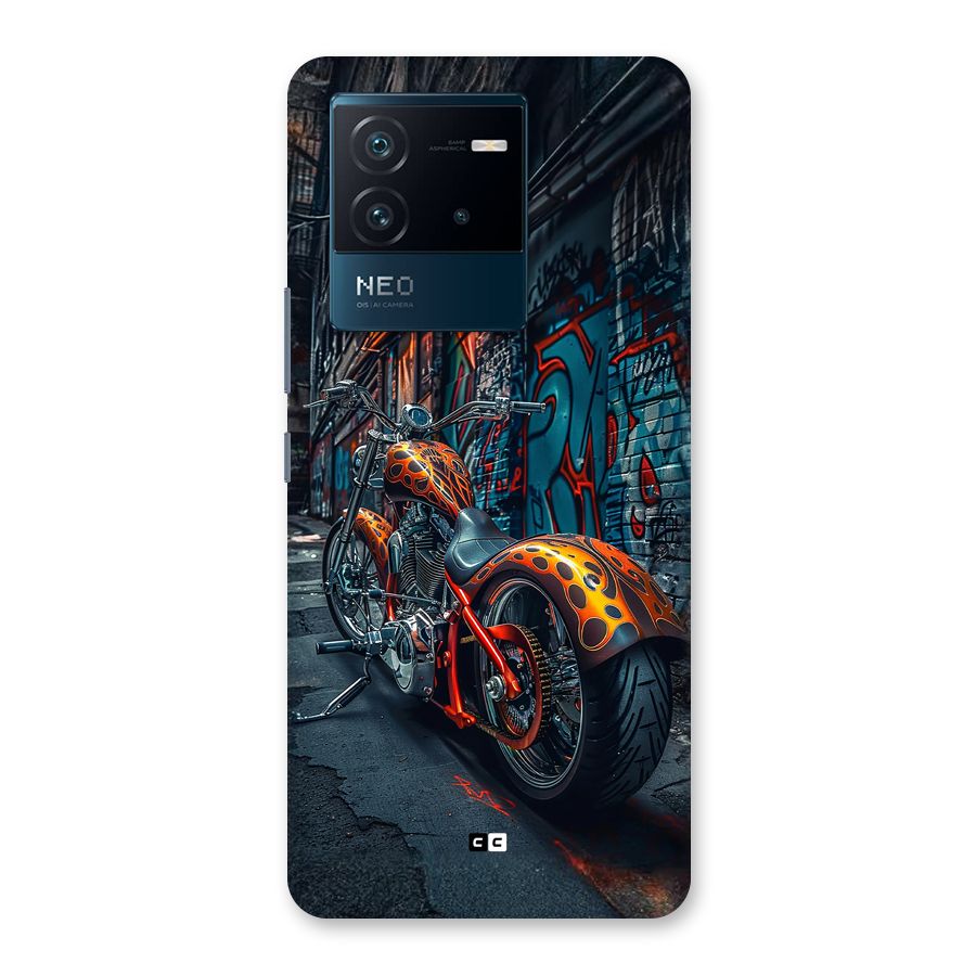 Orange Fatbike Back Case for Vivo iQOO Neo 6 5G