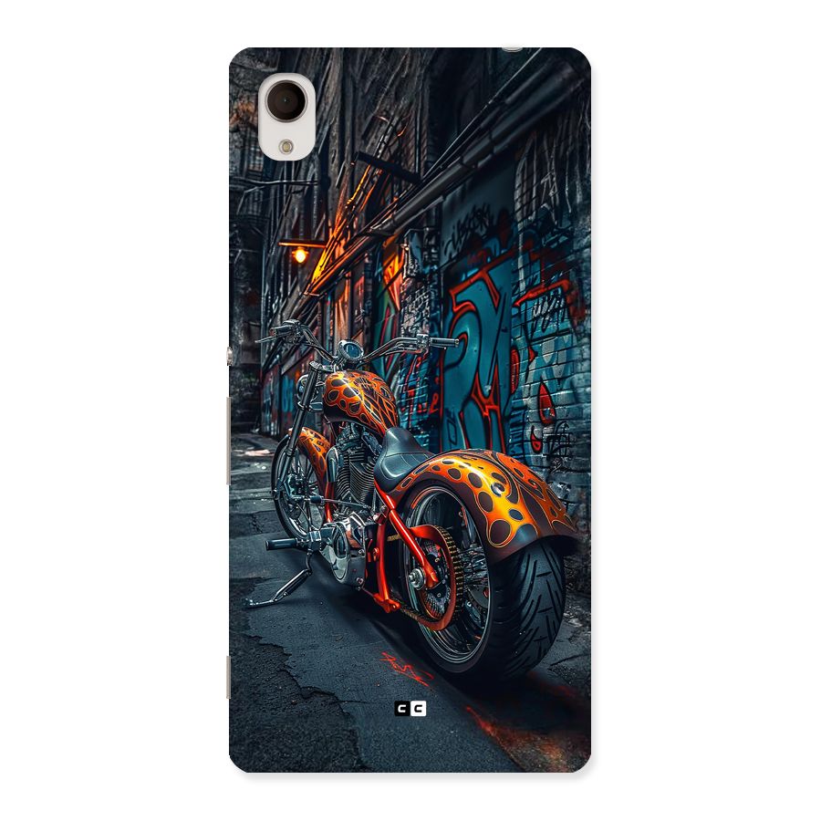 Orange Fatbike Back Case for Xperia M4