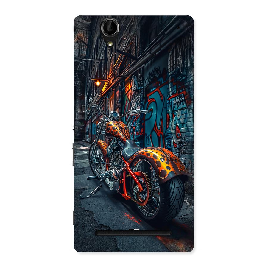 Orange Fatbike Back Case for Xperia T2