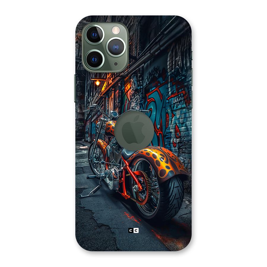 Orange Fatbike Back Case for iPhone 11 Pro Logo Cut