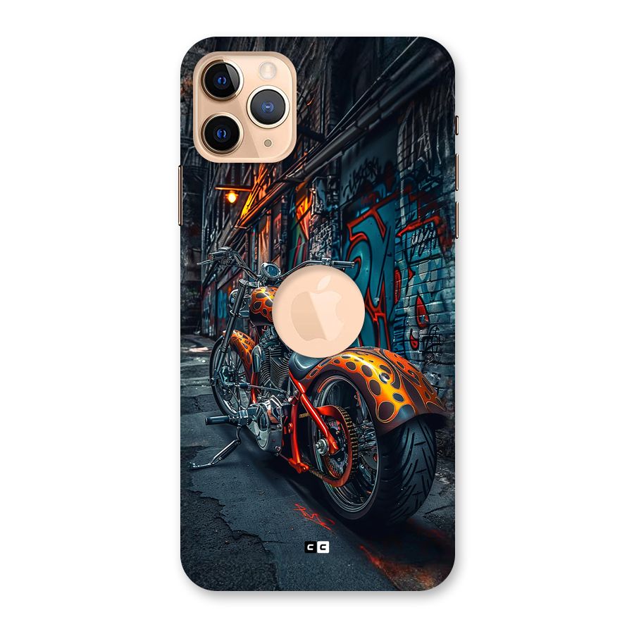 Orange Fatbike Back Case for iPhone 11 Pro Max Logo Cut
