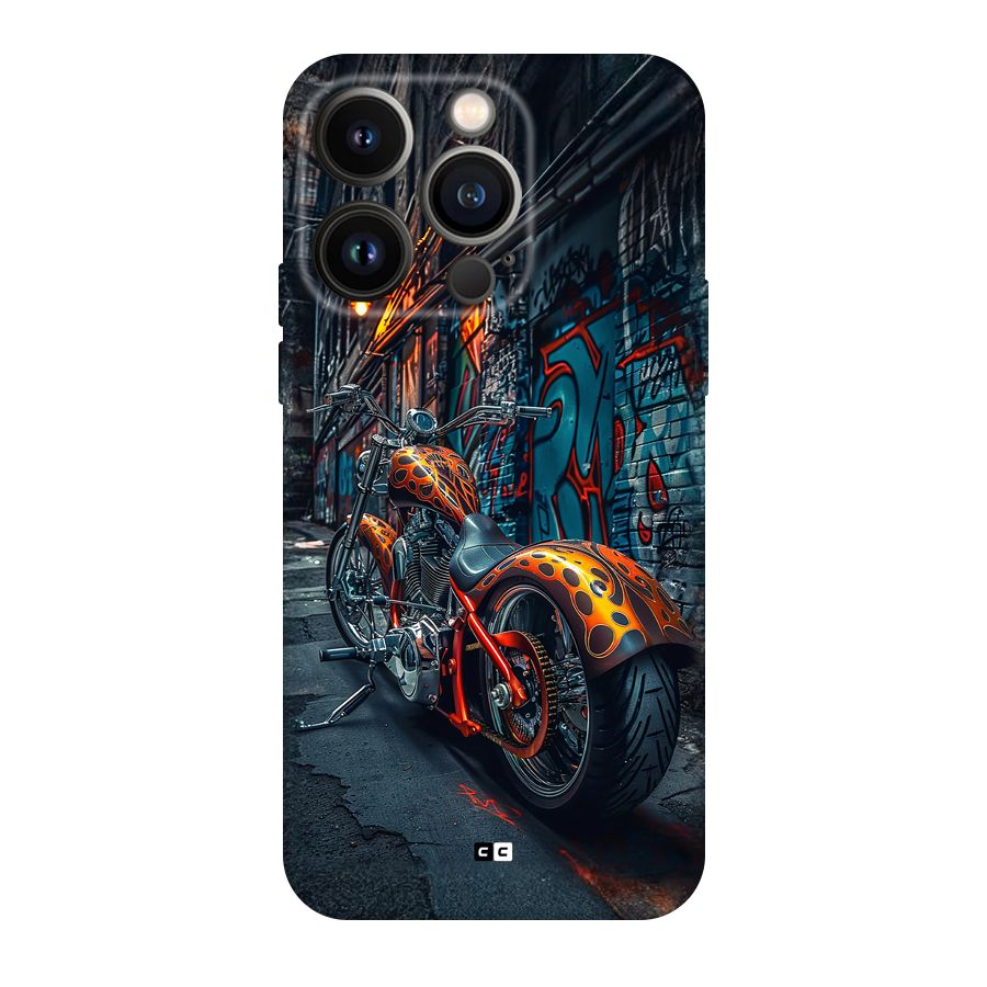 Orange Fatbike Back Case for iPhone 14 Pro