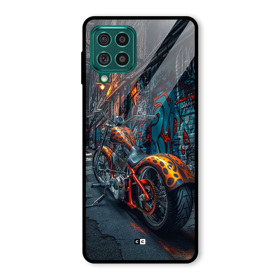 Orange Fatbike Glass Back Case for Galaxy F62