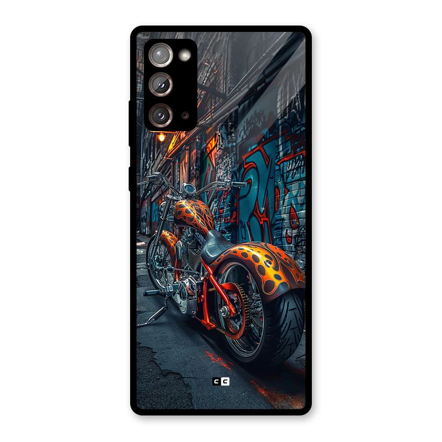 Orange Fatbike Glass Back Case for Galaxy Note 20