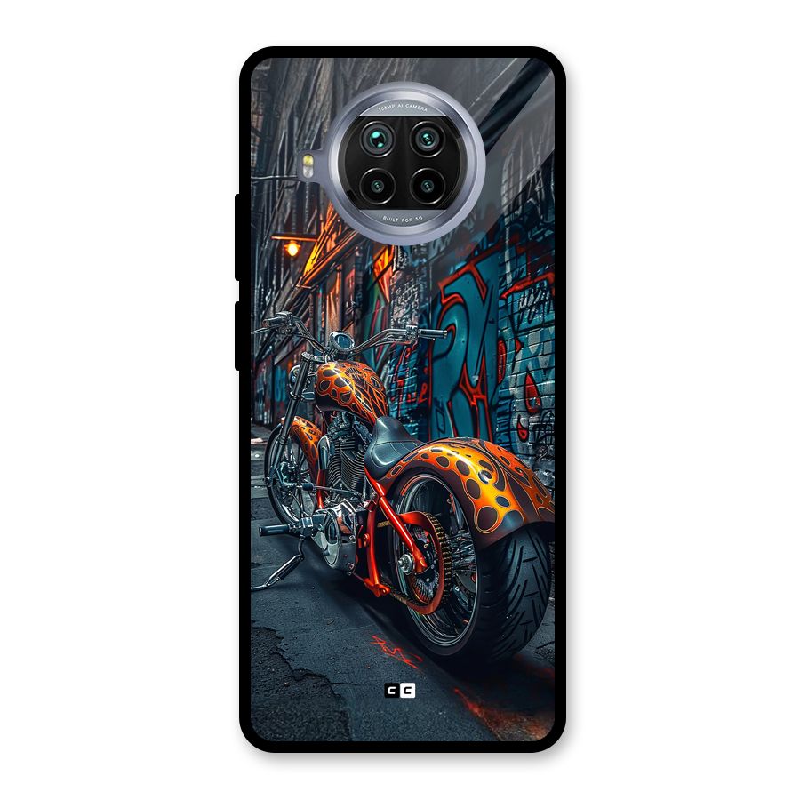 Orange Fatbike Glass Back Case for Mi 10i
