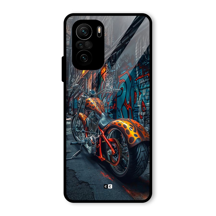 Orange Fatbike Glass Back Case for Mi 11X Pro