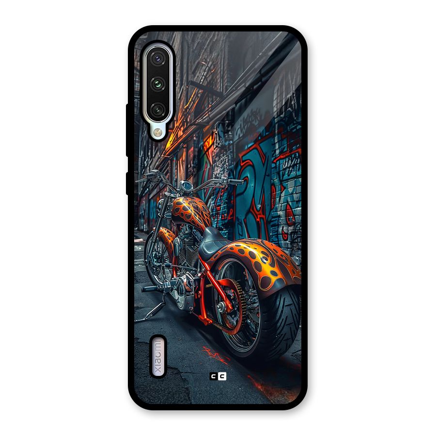 Orange Fatbike Glass Back Case for Mi A3