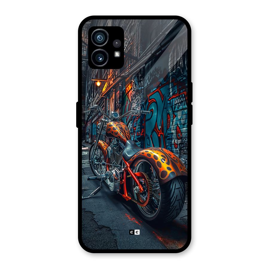 Orange Fatbike Glass Back Case for Nothing Phone 1