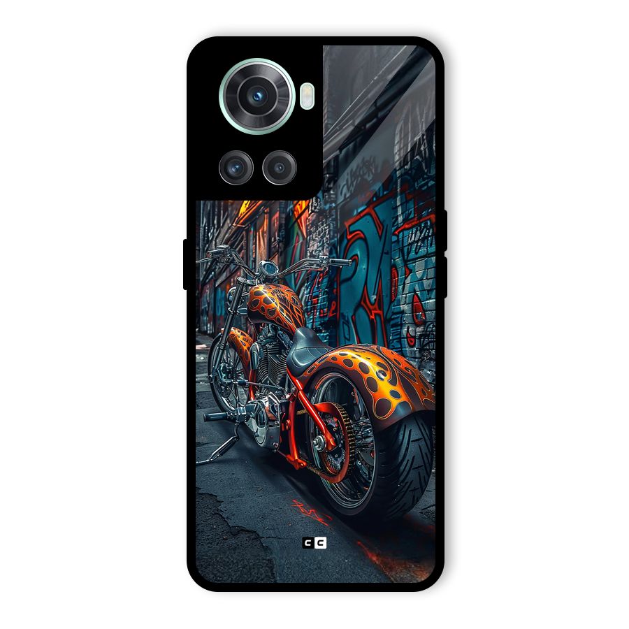 Orange Fatbike Glass Back Case for OnePlus 10R
