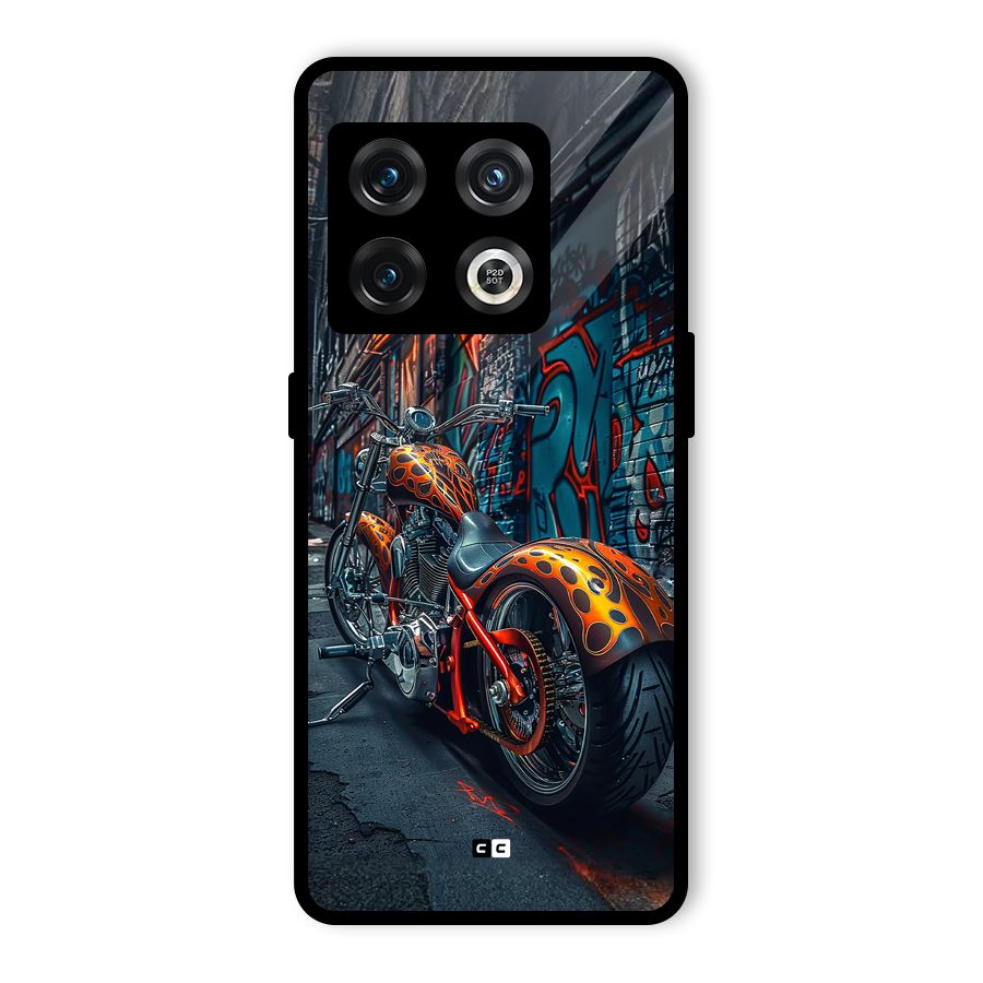Orange Fatbike Glass Back Case for OnePlus 10 Pro 5G