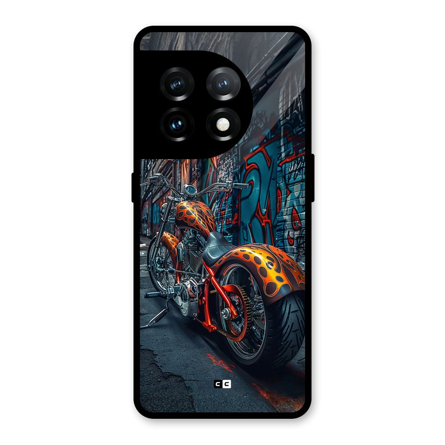 Orange Fatbike Glass Back Case for OnePlus 11