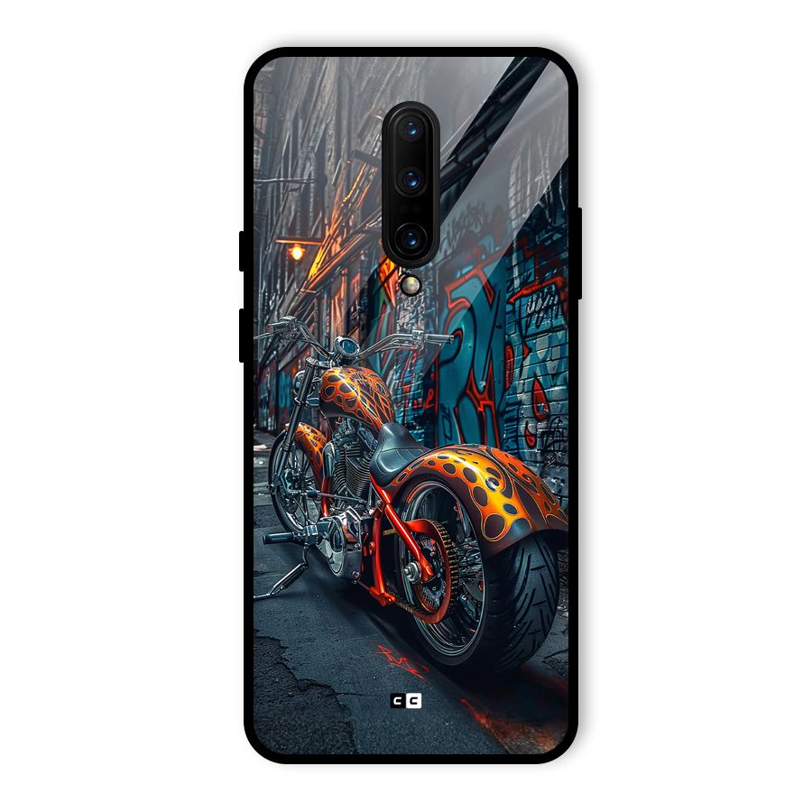 Orange Fatbike Glass Back Case for OnePlus 7 Pro
