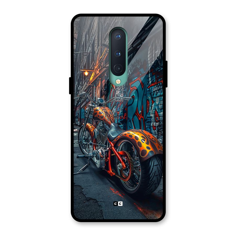 Orange Fatbike Glass Back Case for OnePlus 8