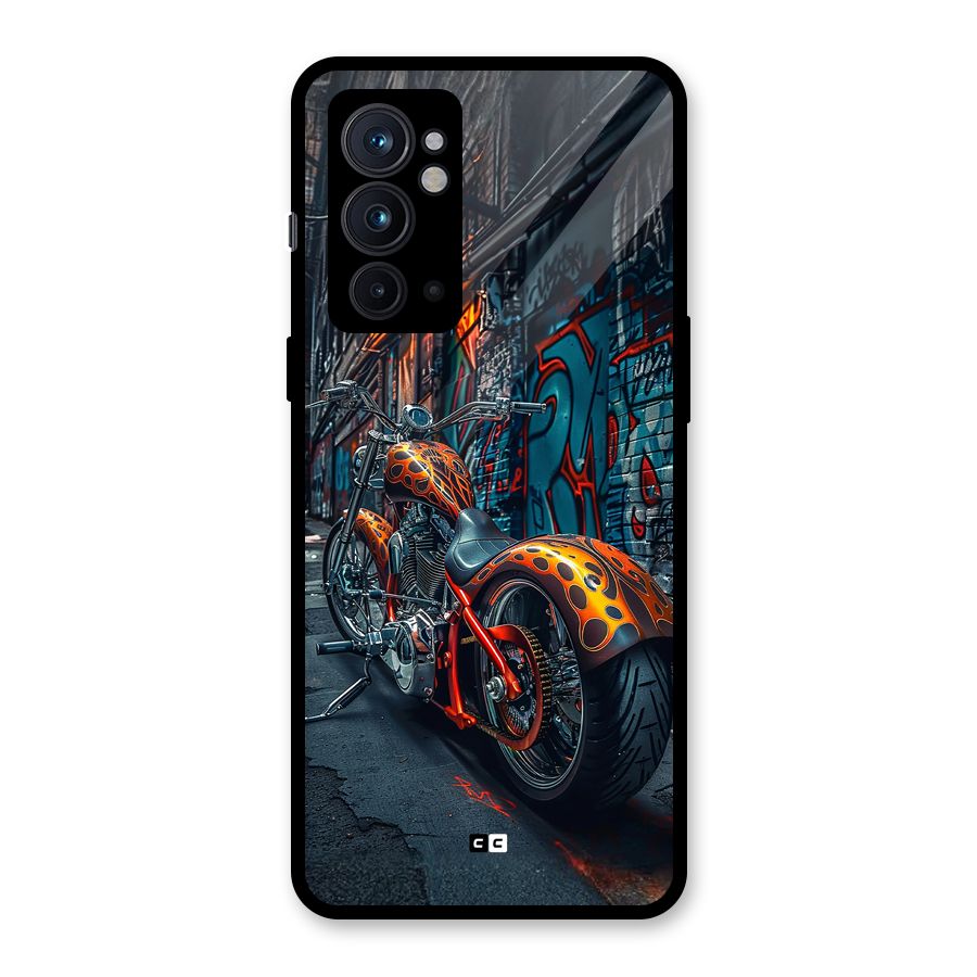 Orange Fatbike Glass Back Case for OnePlus 9RT 5G