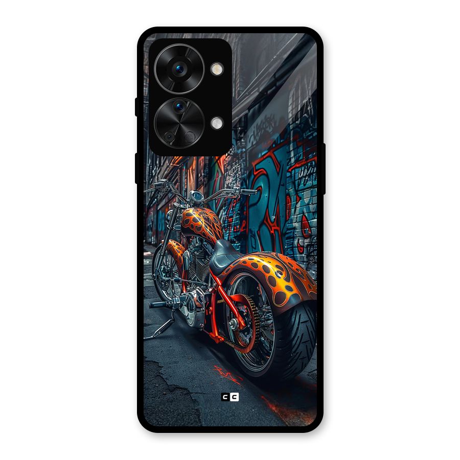 Orange Fatbike Glass Back Case for OnePlus Nord 2T