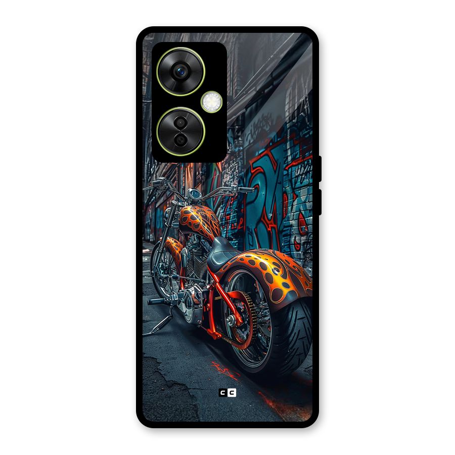 Orange Fatbike Glass Back Case for OnePlus Nord CE 3 Lite