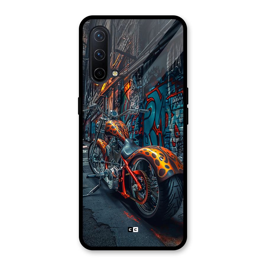 Orange Fatbike Glass Back Case for OnePlus Nord CE 5G