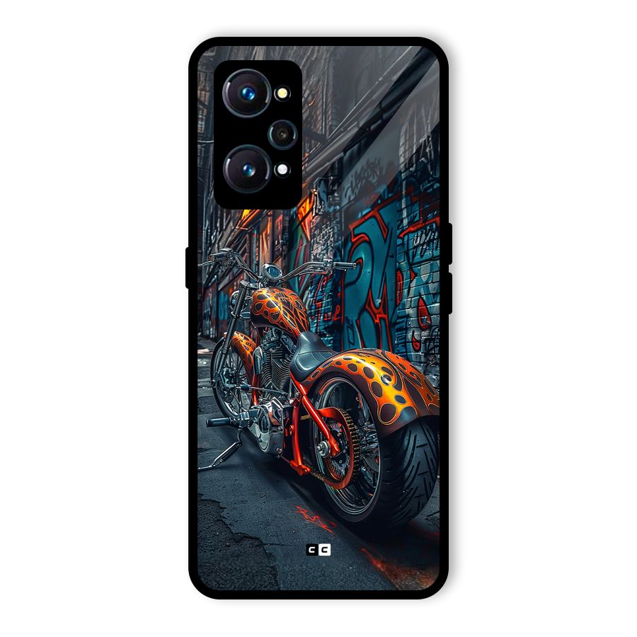 Orange Fatbike Glass Back Case for Realme GT Neo2