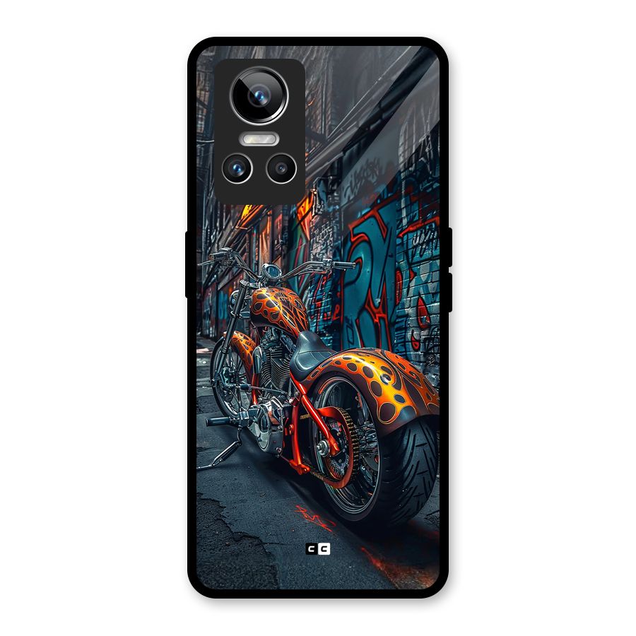 Orange Fatbike Glass Back Case for Realme GT Neo 3