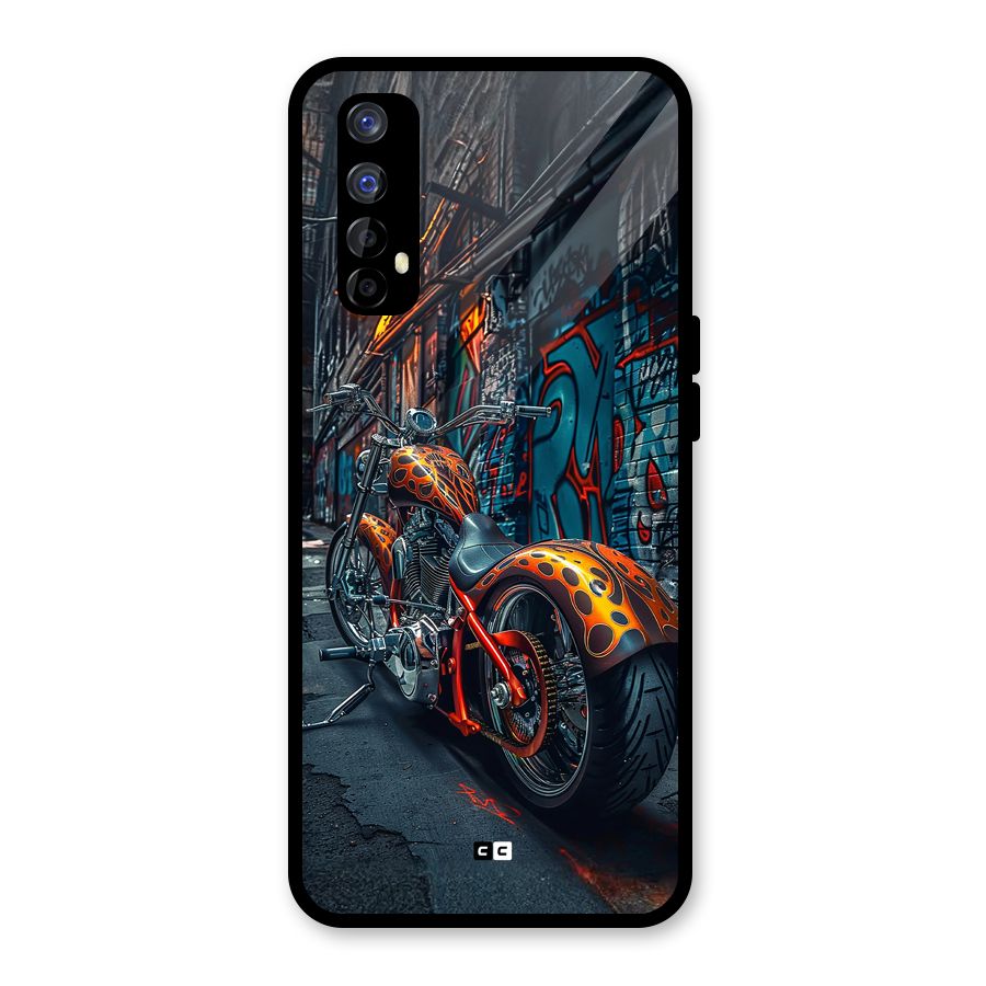 Orange Fatbike Glass Back Case for Realme Narzo 20 Pro