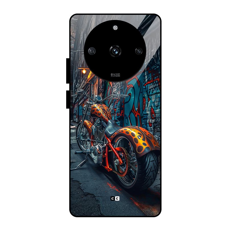 Orange Fatbike Glass Back Case for Realme Narzo 60 5G