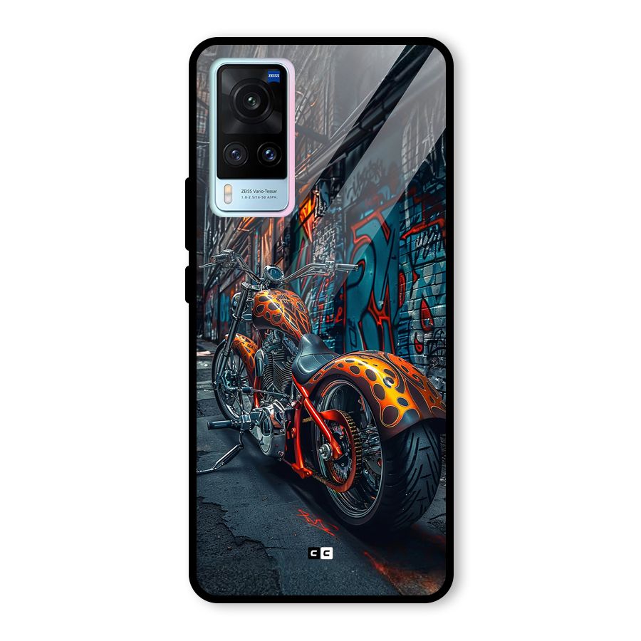 Orange Fatbike Glass Back Case for Vivo X60