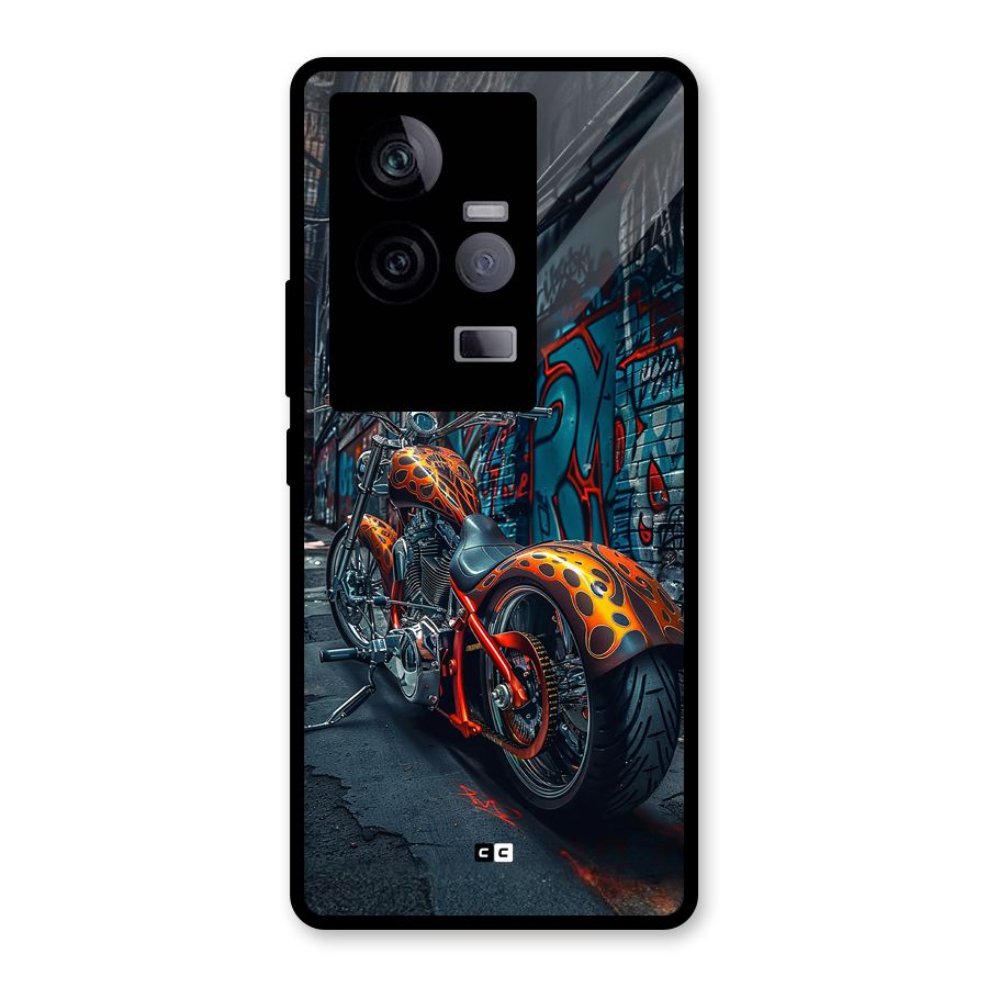 Orange Fatbike Glass Back Case for Vivo iQOO 11 5G