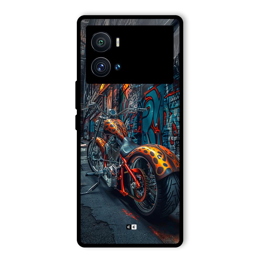 Orange Fatbike Glass Back Case for Vivo iQOO 9 Pro