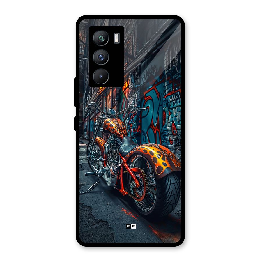 Orange Fatbike Glass Back Case for Vivo iQOO 9 SE