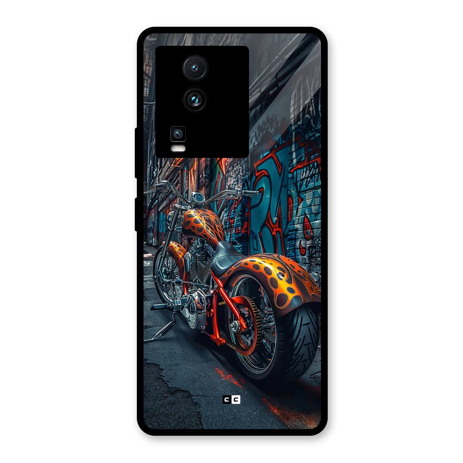 Orange Fatbike Glass Back Case for Vivo iQOO Neo 7 Pro