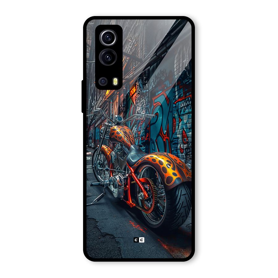 Orange Fatbike Glass Back Case for Vivo iQOO Z3