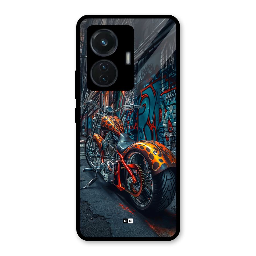 Orange Fatbike Glass Back Case for iQOO Z6 44W