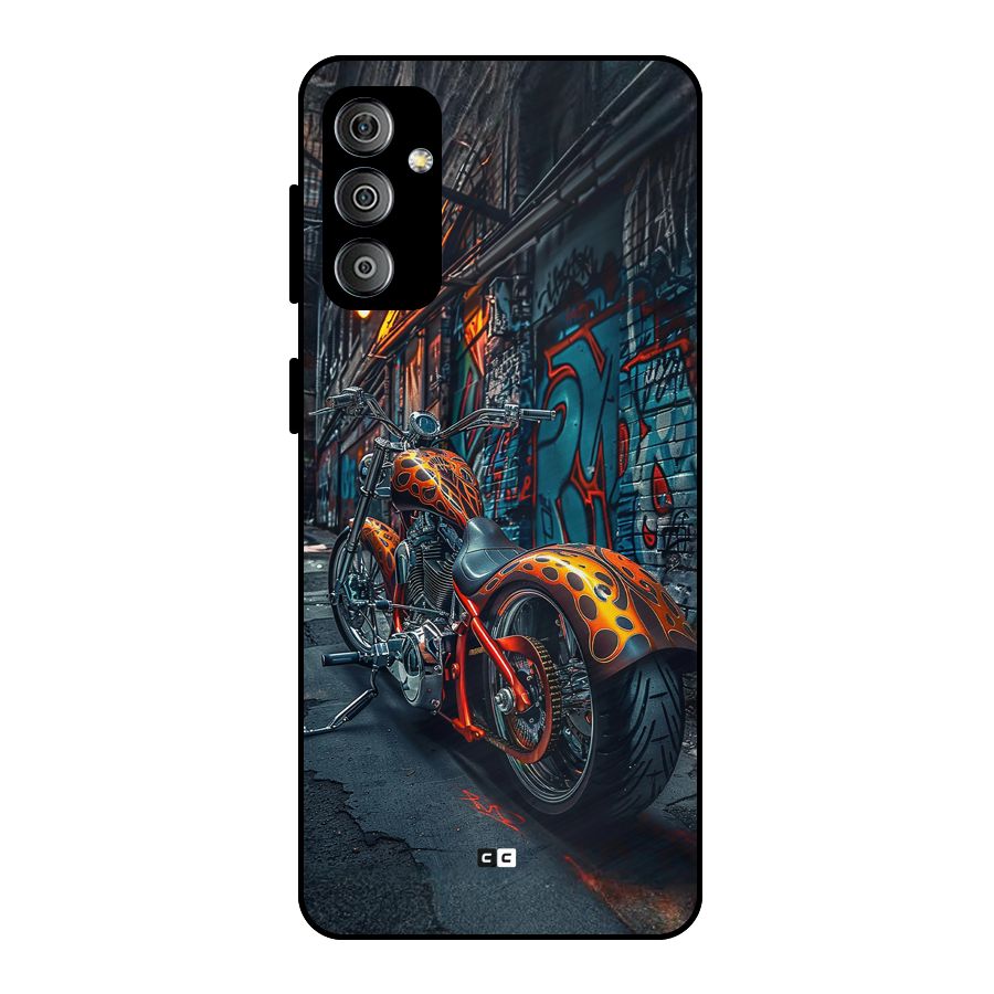 Orange Fatbike Metal Back Case for Galaxy F23