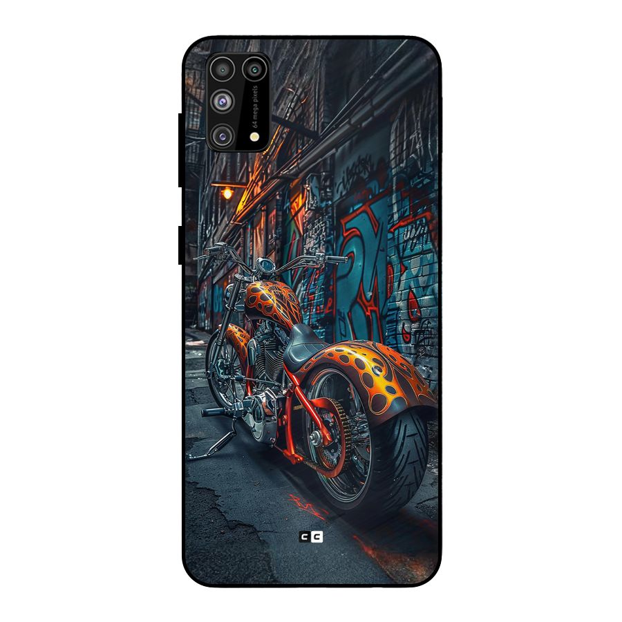 Orange Fatbike Metal Back Case for Galaxy F41