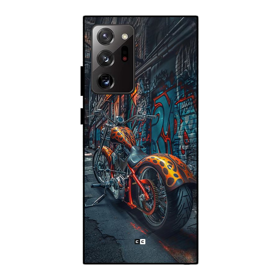 Orange Fatbike Metal Back Case for Galaxy Note 20 Ultra 5G