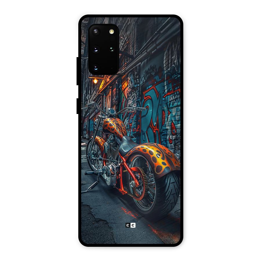 Orange Fatbike Metal Back Case for Galaxy S20 Plus