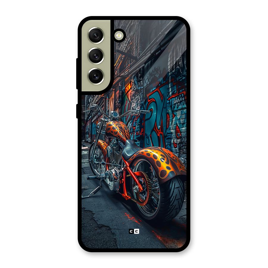 Orange Fatbike Metal Back Case for Galaxy S21 FE 5G (2023)