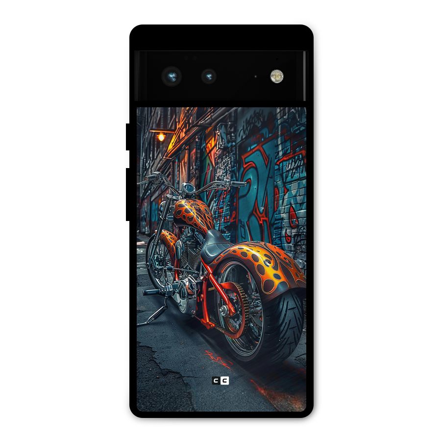 Orange Fatbike Metal Back Case for Google Pixel 6