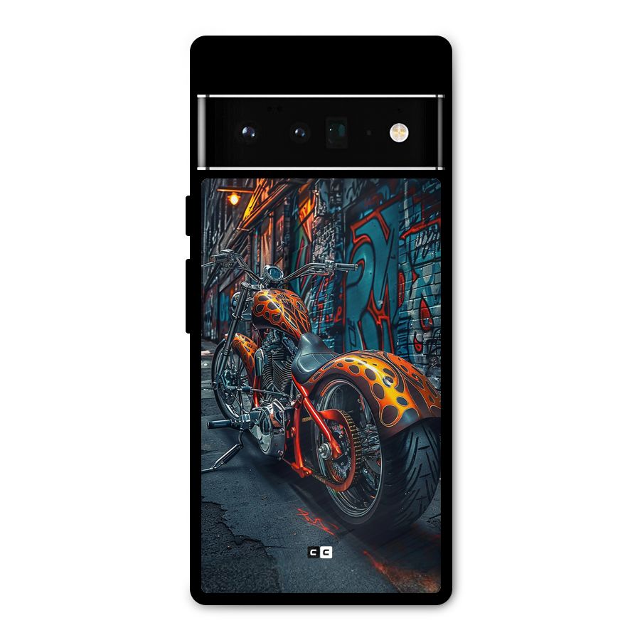 Orange Fatbike Metal Back Case for Google Pixel 6 Pro