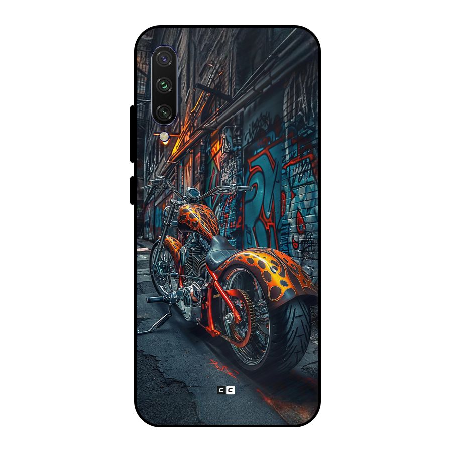 Orange Fatbike Metal Back Case for Mi A3