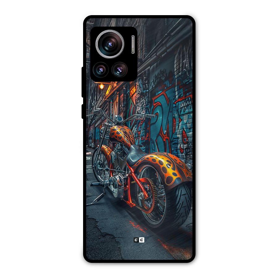 Orange Fatbike Metal Back Case for Motorola Edge 30 Ultra