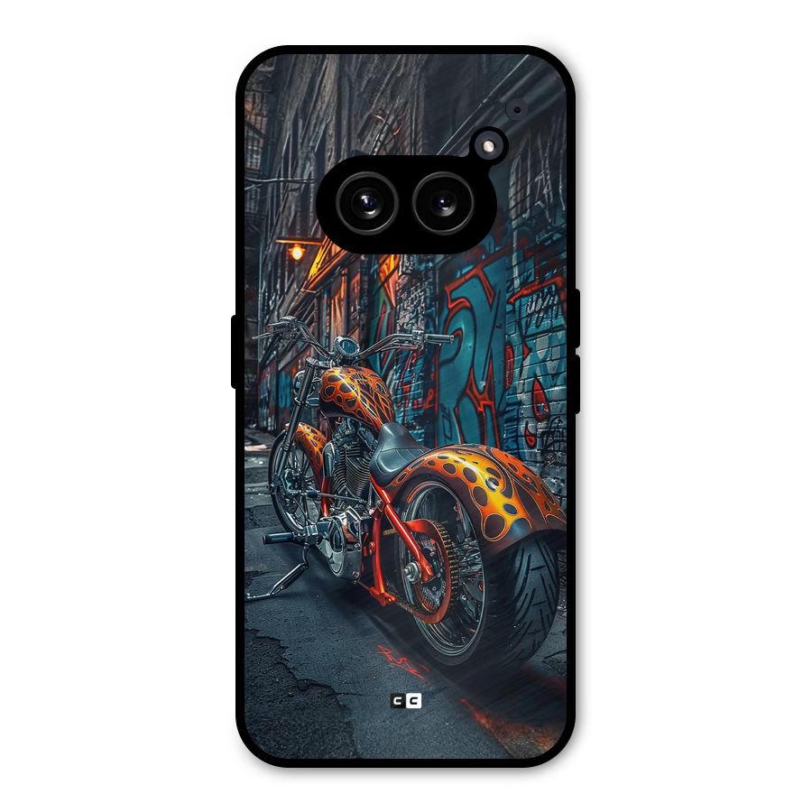 Orange Fatbike Metal Back Case for Nothing Phone 2a