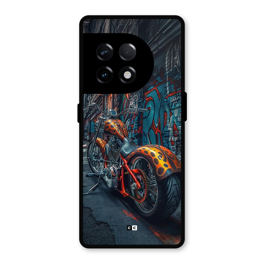 Orange Fatbike Metal Back Case for OnePlus 11R