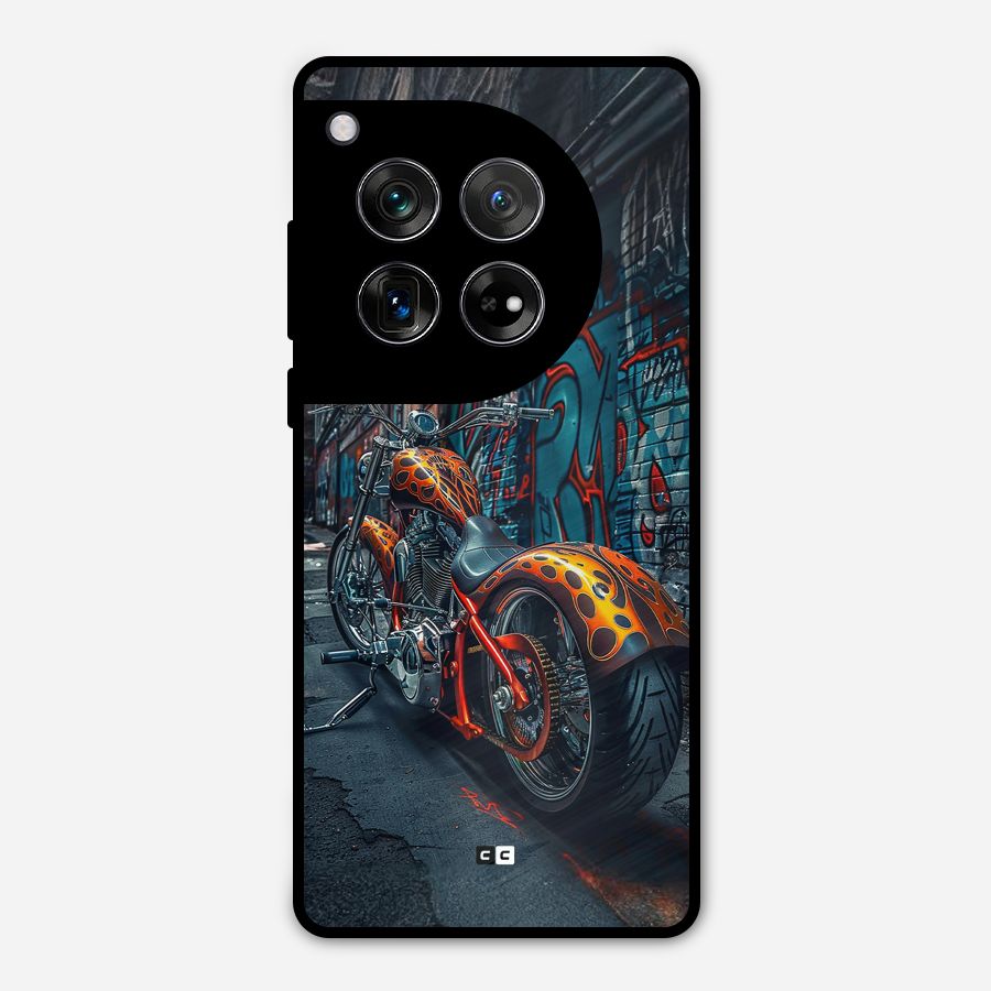 Orange Fatbike Metal Back Case for OnePlus 12
