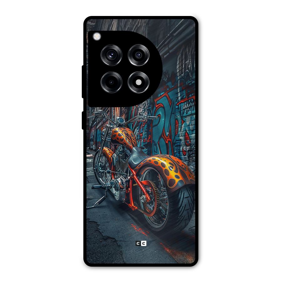 Orange Fatbike Metal Back Case for OnePlus 12R