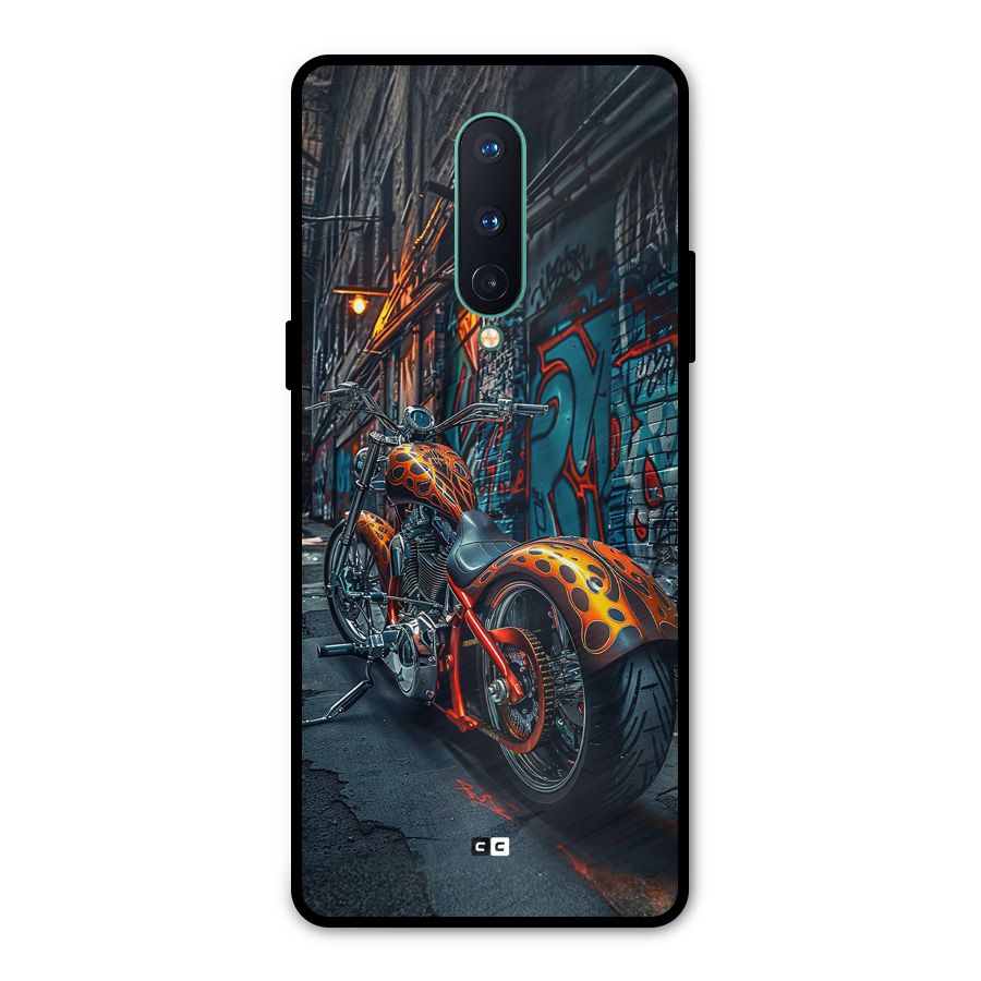 Orange Fatbike Metal Back Case for OnePlus 8
