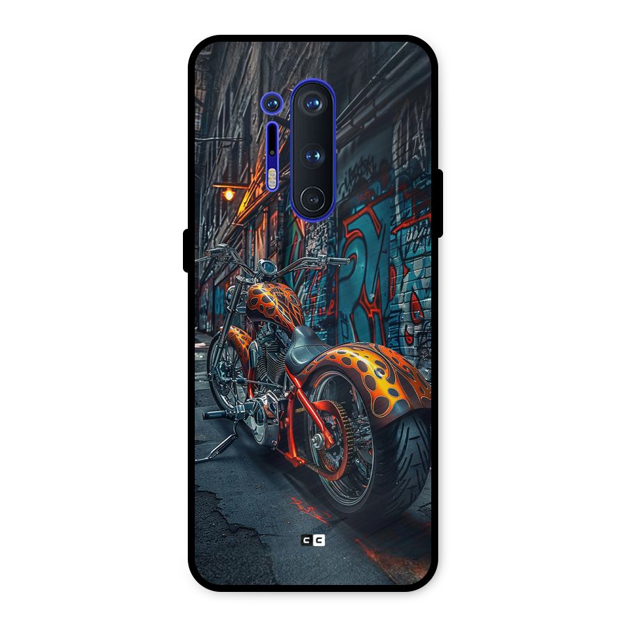 Orange Fatbike Metal Back Case for OnePlus 8 Pro