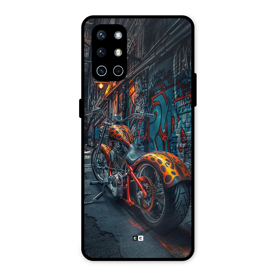 Orange Fatbike Metal Back Case for OnePlus 9R