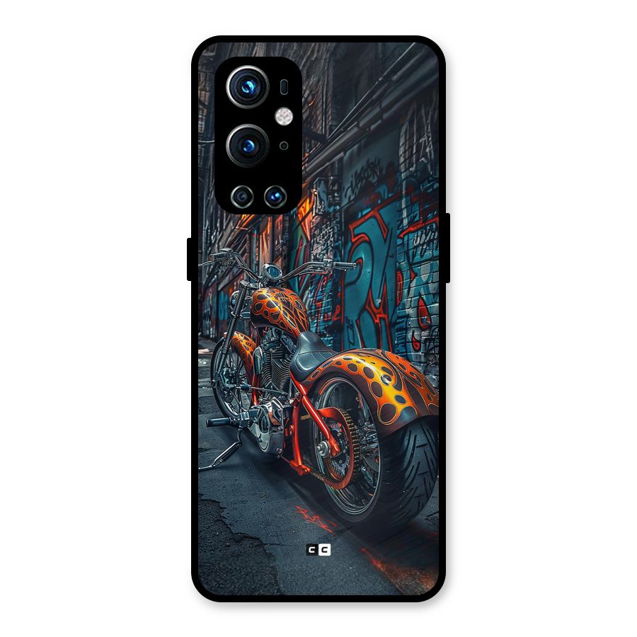 Orange Fatbike Metal Back Case for OnePlus 9 Pro